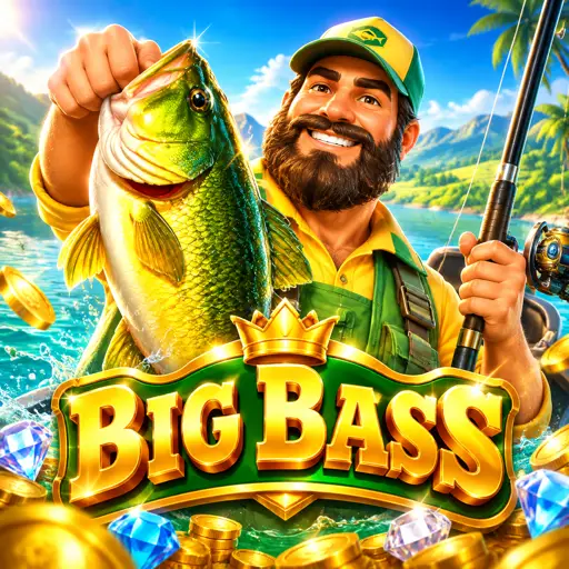 Pescador do Big Bass Crash durante a subida do multiplicador